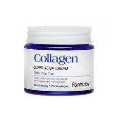 Nourishing face cream based on hydrolyzed collagen Super Aqua FarmStay 80 ml