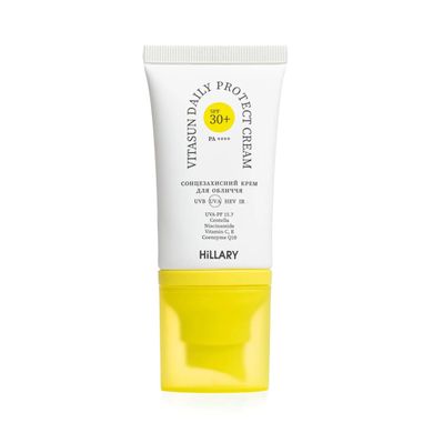 Сонцезахисний крем для обличчя SPF 30+ VitaSun Daily Protect Cream Hillary 40 мл