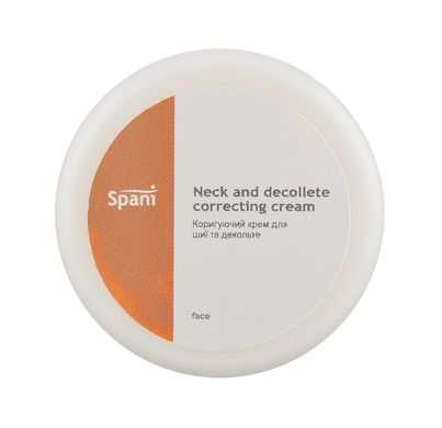 Зволожуючий крем для шиї та зони декольте Neck and Decollete Correcting Cream Spani 50 мл