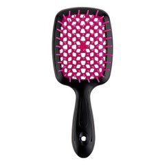 Гребінець Small Super Brush чорний з фуксією Janeke