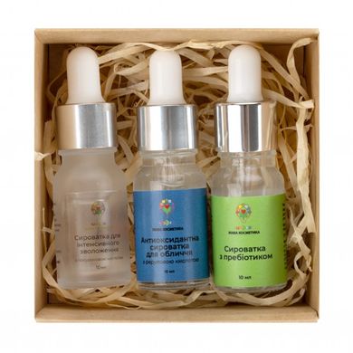 Set of serums Radiant skin for basic facial care Uspix (10 ml x 3 pcs.)