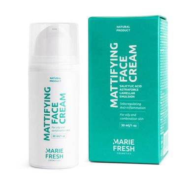 Matte cream with salicylic acid for oily and combination skin Marie Fresh 30 ml