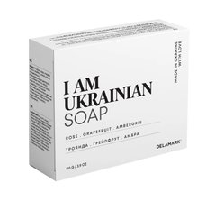 Solid soap with the aroma of rose, grapefruit and ambergris DeLaMark I am Ukrainian 110 g