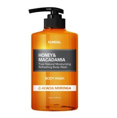 Nourishing aromatic shower gel Honey & Macadamia Body Wash Acacia Moringa Kundal 500 ml