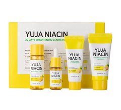 A set of 4 skin lightening miniatures Yuja Niacin 30 Days Brightening Starter Kit Some by Mi 90 ml