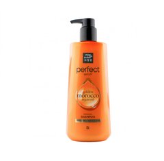 Шампунь для поврежденных волос 7 масел Perfect Serum Golden Marroc Argan Oil Original Shampoo MISE EN SCENE 680 мл