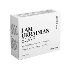 Solid soap with the aroma of black pepper, leather and patchouli DeLaMark I am Ukrainian 110 g