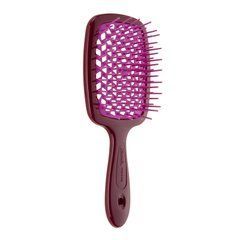 Щітка для волосся бургундія з рожевим Super Brush Janeke