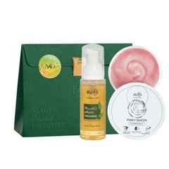 Gift set for two-step cleansing and massage with balm and mousse SET PINKY QUEEN MyIDi