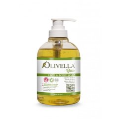 Liquid soap for face and body based on olive oil OLIVELLA 300 ml