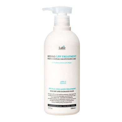 Mask for damaged and dry hair with collagen Eco Hydro LPP Treatment Lador 530 ml