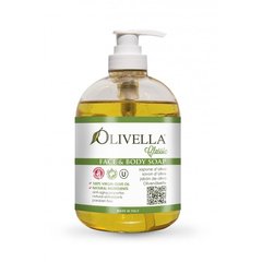 Рідке мило для обличчя та тіла на основі оливкової олії OLIVELLA 500 мл