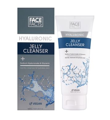 Facial cleansing gel with hyaluronic acid Face Facts 150 ml