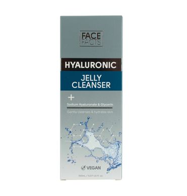 Желе для очищення шкіри обличчя з гіалуроновою кислотою Face Facts 150 мл