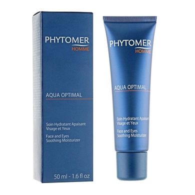Men's moisturizing cream for the face and around the eyes SVV846 Aqua Optimal Phytomer 50 ml