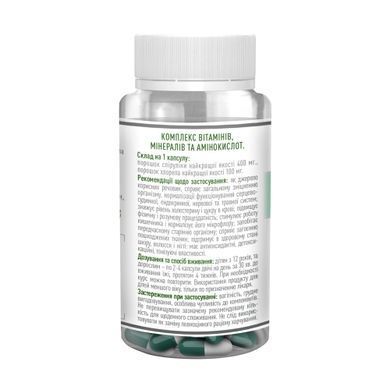 Spirulina R.K. Chlorella complex of amino acids, vitamins and minerals Roslyna Karpat 60 capsules