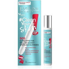 Super Effective SOS roller gel from acne and acne Clean Your Skin Eveline 15 ml