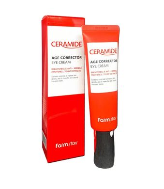 Anti-aging cream-corrector with ceramides for the skin around the eyes Ceramide Age Corrector Eye Сream FarmStay 50 ml