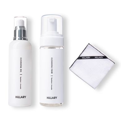 Double Dry Skin Cleansing Set for 2-step cleansing of dry and sensitive skin Hillary