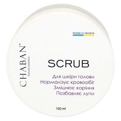 Scrub for oily scalp To normalize blood circulation strengthen roots Chaban 100 ml