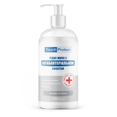 Liquid soap with antibacterial effect Silver ions-D-panthenol Touch Protect 500 ml
