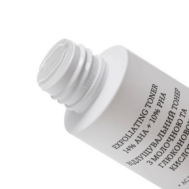 Отшелушивающий тонер с молочной и глюконовой кислотами Exfoliating toner 14% AHA + 10% PНА Hillary 100 мл