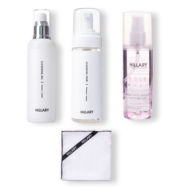 Set Cleansing and toning for oily and combination skin + Muslin Cloth Hillary