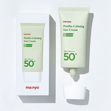 Солнцезащитный крем с пантенолом Panthe Calming Sun Cream SPF/PA++++ 50+ Manyo 50 мл
