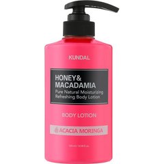 Питательный ароматический лосьон для тела Honey & Macadamia Body Lotion Acacia Moringa Kundal 500 мл