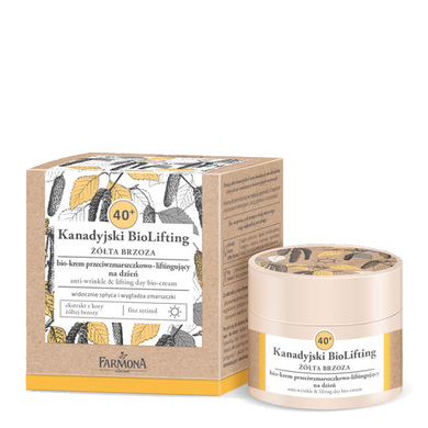 Day bio-face cream Yellow birch against wrinkles with lifting effect 40+ Farmona Canadian BioLifting 50 ml