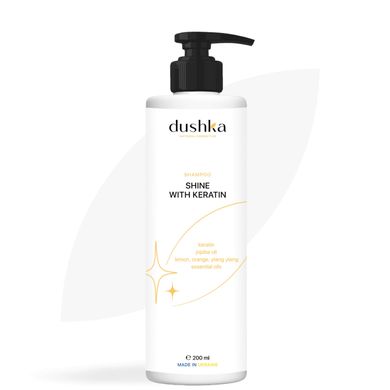 Hair shampoo shine with keratin Dushka 200 ml