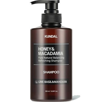 Honey & Macadamia Nature Shampoo Lime Basil & Mandarin Kundal Revitalizing Shampoo 500 ml