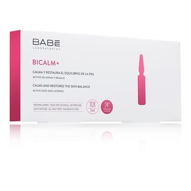 Concentrated ampoules for the elimination of couperosis and skin irritations Ampule Solution-Bicalm+ Babe Laboratorios 10*2 ml