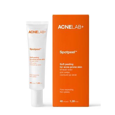 Delikatny peeling do sk&oacute;ry skłonnej do trądziku Spotpeel Soft peeling for acne-prone skin ACNELAB+ 40 ml