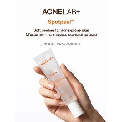 Delikatny peeling do sk&oacute;ry skłonnej do trądziku Spotpeel Soft peeling for acne-prone skin ACNELAB+ 40 ml