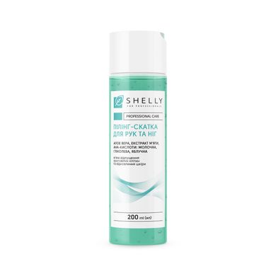 Peeling roll for hands and feet with aloe vera, mint extract and aha acids Shelly 200 ml