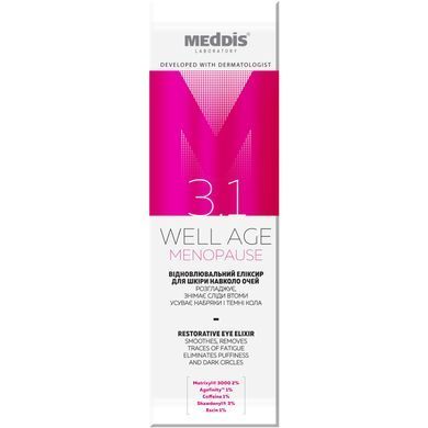 Regenerating elixir for the skin around the eyes Well Age Menopause Meddis 30 ml