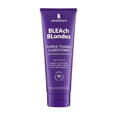 Тонуючий фіолетовий кондиціонер для освітленого волосся Bleach Blondes Purple Toning Conditioner Lee Stafford 250 мл