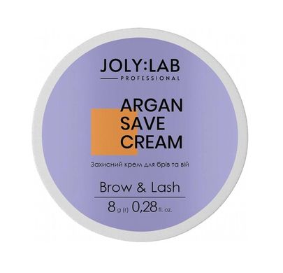 Захисний аргановий крем для брів та вій Argan Save Cream Joly:Lab 10 мл