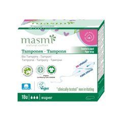 Organic Super tampons without applicator Masmi 18 pcs