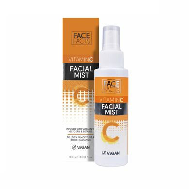 Тонізуючий та освіжаючий спрей для шкіри обличчя з вітаміном С Face Facts 100 мл