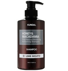 Восстанавливающий шампунь с медом и маслом макадамии Honey & Macadamia Nature Shampoo Lime Mojito Kundal 500 мл