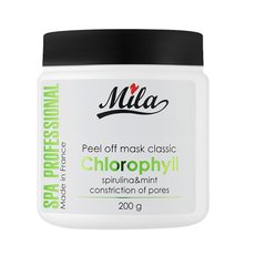 Нормалізуюча альгінатна маска для жирної шкіри обличчя Хлорофіл Peel Off Mask Chlorophyll Mila Perfect 200 г