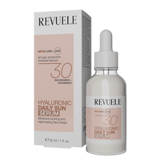 Сыворотка для лица SPF30 hyaluronic daily sun Revuele 30 мл
