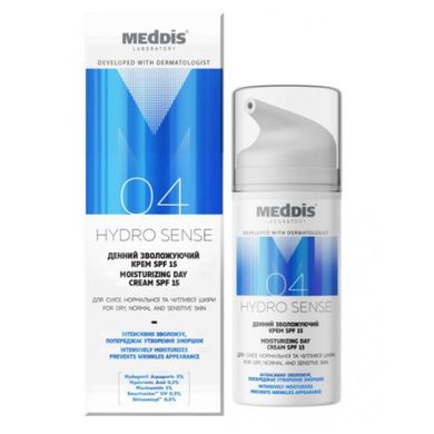 Дневной увлажняющий крем Hydrosense SPF 15 Meddis 30 мл