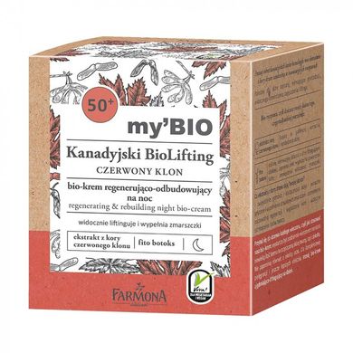 Bio Revitalizing Night Cream Red Maple 50+ Farmona Canadian BioLifting 50 ml