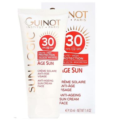 Антивіковий крем від сонця для обличчя SPF30 Age Sun Anti-Ageing Sun Cream Face Guinot 50 мл