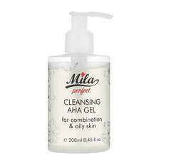 Очищуючий гель з AHA кислотами AHA Cleanser gel Mila perfect 200 мл