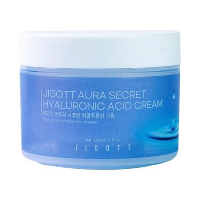 Moisturizing face cream Hyaluron Aura Secret Hyaluronic Acid Cream Jigott 150 ml