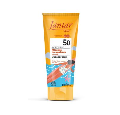 Amber sunscreen milk is waterproof SPF 50 Jantar Sun Farmona 200 ml